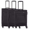 Travelite Chios - 4-Rollen-Trolley Set 3tlg. (schwarz)