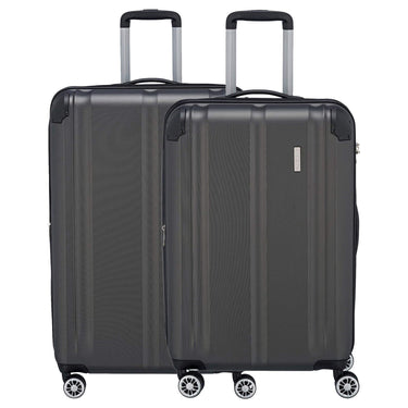 Travelite City - 4 - Rollen Trolley Set 2tlg. (anthrazit) - Markenkoffer