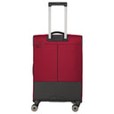 Travelite Crosslite - 4 - Rollen - Trolley M 66 cm erw. (red) - Markenkoffer