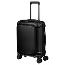 Travelite Millennium - 4 - Rollen - Kabinentrolley mit Vortasche S 55 cm (black) - Markenkoffer