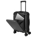 Travelite Millennium - 4 - Rollen - Kabinentrolley mit Vortasche S 55 cm (black) - Markenkoffer
