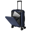 Travelite Millennium - 4 - Rollen - Kabinentrolley mit Vortasche S 55 cm (navy) - Markenkoffer