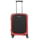 Travelite Mooby - 4 - Rollen - Kabinentrolley mit Vortasche S 55 cm (rot) - Markenkoffer