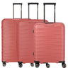 Travelite Mooby - 4-Rollen-Trolley Set L/M/S 3tlg. erw. (rot)