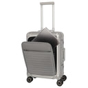 Travelite Next - 4-Rollen-Kabinentrolley mit Vortasche S 55 cm (silber) - Ansicht 6