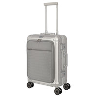 Travelite Next - 4-Rollen-Kabinentrolley mit Vortasche S 55 cm (silber) - Ansicht 2