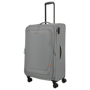 Travelite Umbria - 4 - Rollen - Trolley L 77 cm erw. (smoky grey) - Markenkoffer