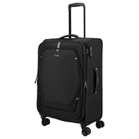 Travelite Umbria - 4 - Rollen - Trolley M 67 cm erw. (schwarz) - Markenkoffer