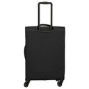 Travelite Umbria - 4 - Rollen - Trolley M 67 cm erw. (schwarz) - Markenkoffer