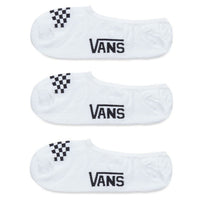 Vans Women's Classic 3 Paar - Socken (white black, 31,5-36)
