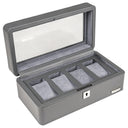 Windrose Tempora - Uhrenkoffer (für 4 Uhren) 26.5 cm (grau) - Ansicht 3