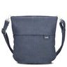 zwei Mademoiselle M90 - Umhängetasche 28 cm (nubuk-blue)