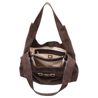 Guess Sunset Maxi Hobo - Schultertasche 40 cm (espresso) - Ansicht 6