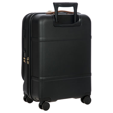Brics Bellagio - 4 - Rollen - Kabinentrolley mit Vortasche 55 cm erw. recycelt (black/tan) - Markenkoffer