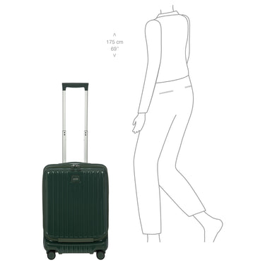 Brics Positano - 4 - Rollen Kabinentrolley 55 cm USB erw. (emerald green) - Markenkoffer