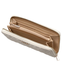 Guess Isemay SLG Large Zip - Cartera (Color: off white)