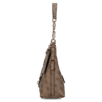 Guess Yvonne Logo Hobo - Schultertasche 32 cm (latte logo)