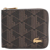 Lacoste The Blend Compact Zip Wallet - Cartera 3cc 11 cm (mono slate black shitake)