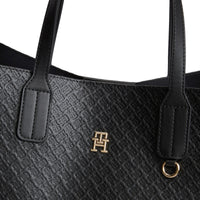 Tommy Hilfiger Icon Satchel Mono - Henkeltasche 38 cm (black)