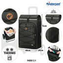 Andersen Tura Shopper Fado 2.1 - Einkaufstrolley 127 cm (black) - Markenkoffer