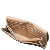 Guess Laurel II SLG Flap - Cartera 6 tarjeteros 20 cm (logo en color hueso)