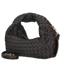 Les Visionnaires Greta Micro Weave Silky - Top Handle Bag 20 cm (black)