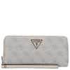 Guess Laurel II SLG Large Zip Around - Cartera 12cc 20.5 cm (Color: latte logo)