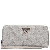 Guess Laurel II SLG Large Zip Around - Cartera 12cc 20.5 cm (Color: latte logo)