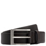 BOSS Barnabie - Ledergürtel mit Dornschließe 3.5 cm (dark brown, 115 cm)