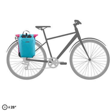 Ortlieb Vario Cyber 26 Hinterradtasche QL2.1 - Rucksack 47 cm (blue cyber pink) - Ansicht 12