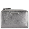 Coccinelle Metallic Soft - Cartera 6 tarjeteros 13 cm (acero)