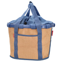 KLICKfix reisenthel Bikebasket 15 - Lenkerkorb 35 cm (raffia blue)