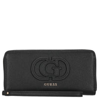 Guess Isola SLG Large Zip - Cartera 12 tarjeteros 20 cm (negro)