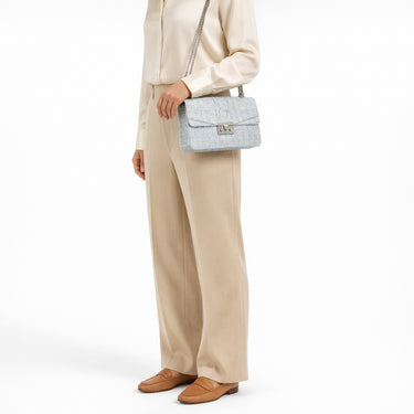 Seidenfelt Roros East-West Tweed - Umhängetasche 23 cm (sea blue tweed) - Ansicht 7