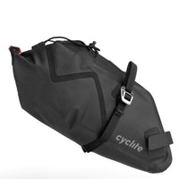 Cyclite Bolsa de Sillín Pequeña / 02 - Bolsa de sillín (Bikepacking) 38 cm (negro)