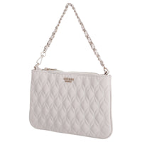 Guess Maxine Quilted Flat Pouch - Shoulder Bag 24 cm (light taupe)