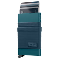 Secrid Flexwallet - Estuche para tarjetas de crédito 6cc 10,2 cm RFID (verde azulado)