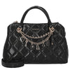 Guess Libby 2 Comp Satchel - Bolso de mano 30 cm (negro)