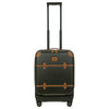 Brics Bellagio - Maleta de cabina de 4 ruedas con bolsillo frontal 55 cm reciclada (oliva)