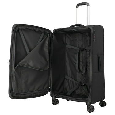 Travelite Kick Off - 4-Rollen-Trolley L 78 cm erw. (black)