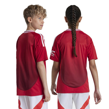 adidas Manchester United Fußball - Jr. Heimtrikot 24/25 (red, 152) - Markenkoffer
