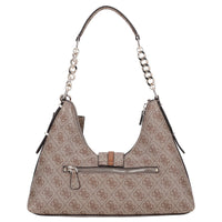 Guess Yvonne Logo Hobo - Schultertasche 32 cm (latte logo) - Ansicht 4