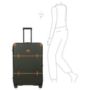 Brics Bellagio - 4 - Rollen - Trolley 76 cm erw. recycelt (olive) - Markenkoffer