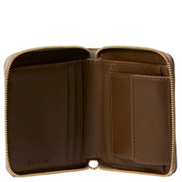 Calvin Klein Foil Logo Square Zip - Cartera 5 ranuras para tarjetas 10,5 cm (key largo)