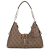Guess Yvonne Logo Hobo - Schultertasche 32 cm (latte logo)