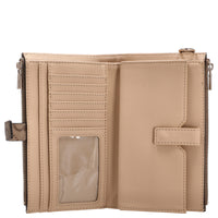 Guess Laurel II SLG Zip Organizer - Cartera (latte logo/marrón)