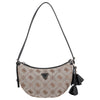 Guess Katie Convertible Shoulder Bag - Bolso de hombro 24 cm (latte logo/black)