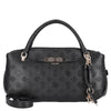 Guess Carmella 3 Comp Satchel - Bolso de mano 30 cm (black logo)