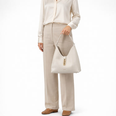 Furla Goccia M Hobo - Schultertasche 30.5 cm (marshmallow) - Ansicht 7