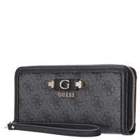 Guess Lindsey SLG Large Zip - Geldbörse 12cc 21 cm (coal logo) - Ansicht 3
